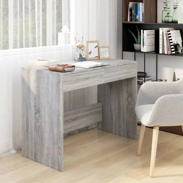 VIDAXL Desk Grey Sonoma 101x50x76.5cm Engineered Wood Vidaxl 8720286836811