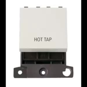 Click Scolmore MiniGrid 20A Double-Pole Switch Hot Tap Switch White - MD022PW-HT