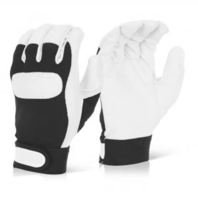 Beeswift Beeswift Drivers Gloves 1Pr Soft Grain Leather Black Large BS051L BS051L