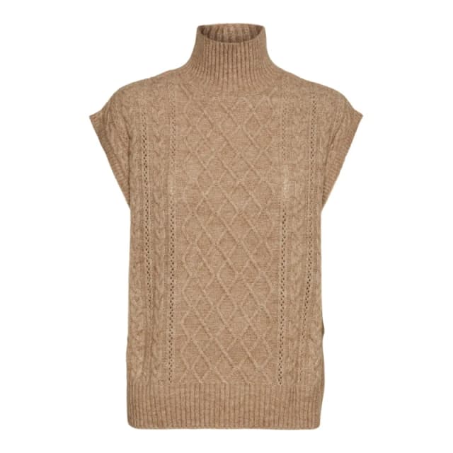 Vero Moda Womens sleeveless sweater Vero Moda Vigga Beige Female XS
