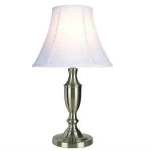 Village At Home Vienna Table Lamp - Satin Chrome