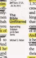 bible unfiltered approaching scripture on its own terms