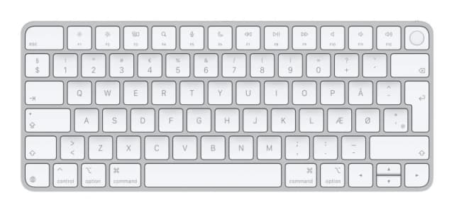 Apple Apple Magic keyboard Universal USB + Bluetooth QWERTY Danish White MXCK3DK/A