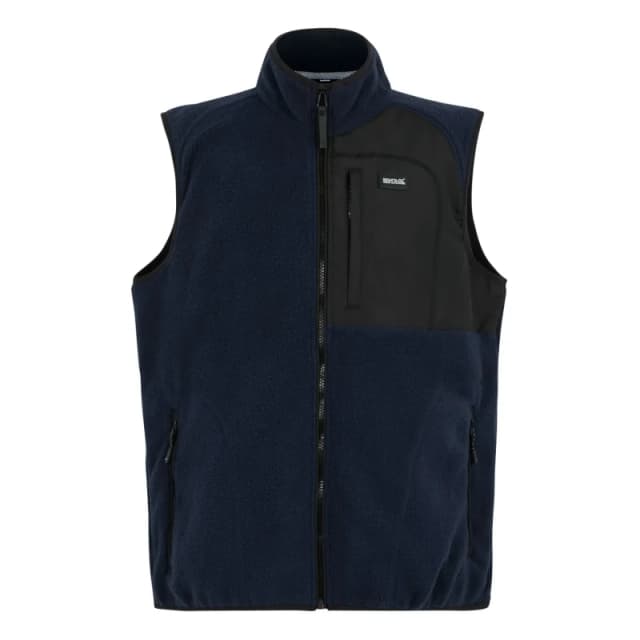 Regatta Regatta Men Frankie Borg Full-Zip Gilet Bodywarmer in Navy Size: Medium Navy M Male 5063516104810