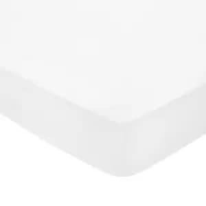 Bedeck of Belfast Fine Linens 300 Thread Count Egyptian Cotton Super Kingsize Fitted Sheet, White