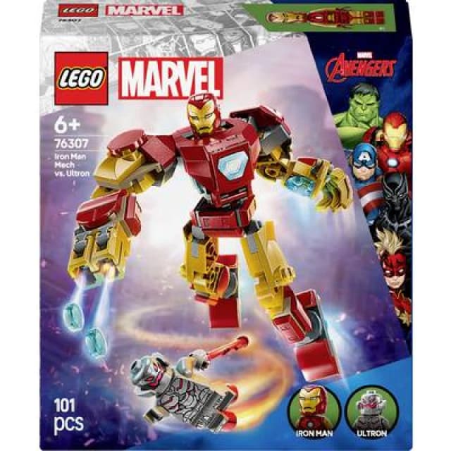 LEGO LEGO Marvel Iron Man Mech vs. Ultron Building Toy Set 76307