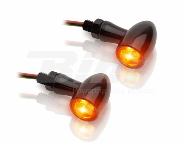 V PARTS Aluminium LED Indicator Set Clear Universal, black