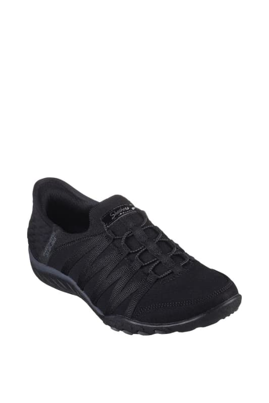 Skechers Breathe-Easy Roll-With-Me Shoes Black