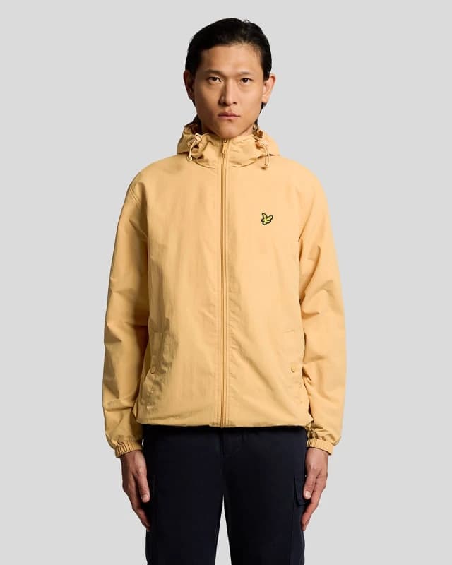Lyle & Scott Mens Water Resistant Hooded Jacket in Orange