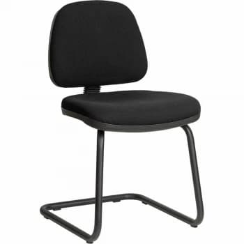 Teknik Ergo Fabric Visitor Chair Black Frame