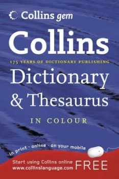 Collins English Dictionary and Thesaurus Paperback