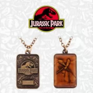 Jurassic Park Mosquito in Amber Necklace - Only 9995 Worldwide