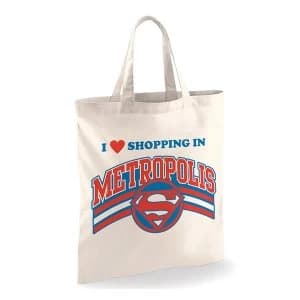 Superman - Shopping In Metropolis Tote Bag - White