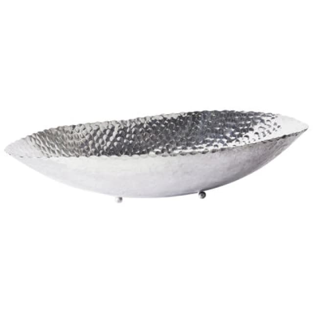 Beliani Decorative Bowl Ibrash Metal Silver