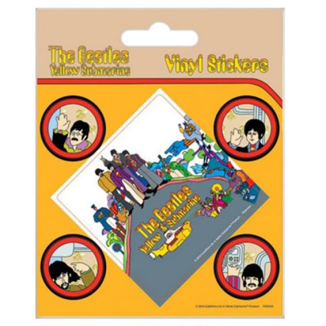 The Beatles The Beatles Yellow Submarine Stickers Set Yellow One Size Unisex 5059444993800
