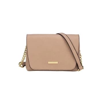 Hampton Flapover Cross Body Bag - Sand