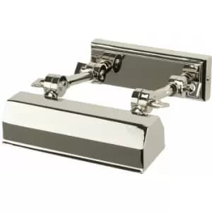 Loops - Single Bulb Picture Light Highly Polished Nickel Finish LED E14 40W Bulb