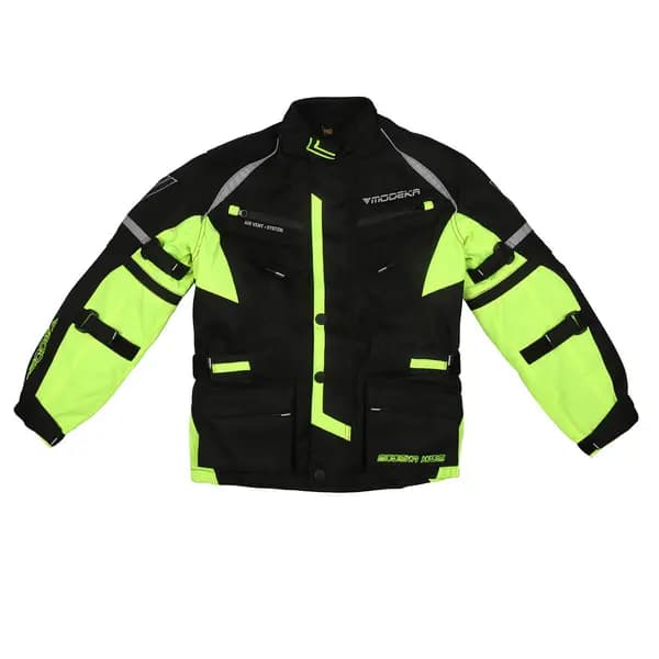 Modeka Tourex II Kids Jacket Black Yellow 128