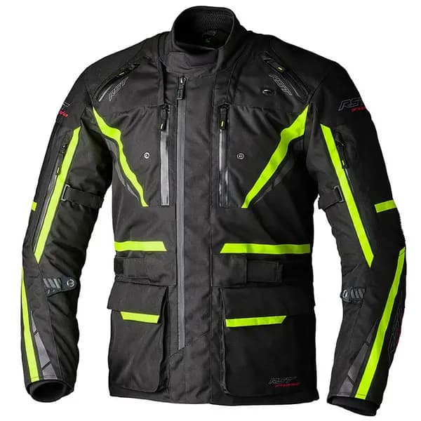 RST Paragon 7 Jacket Black Fluo Yellow Size 54