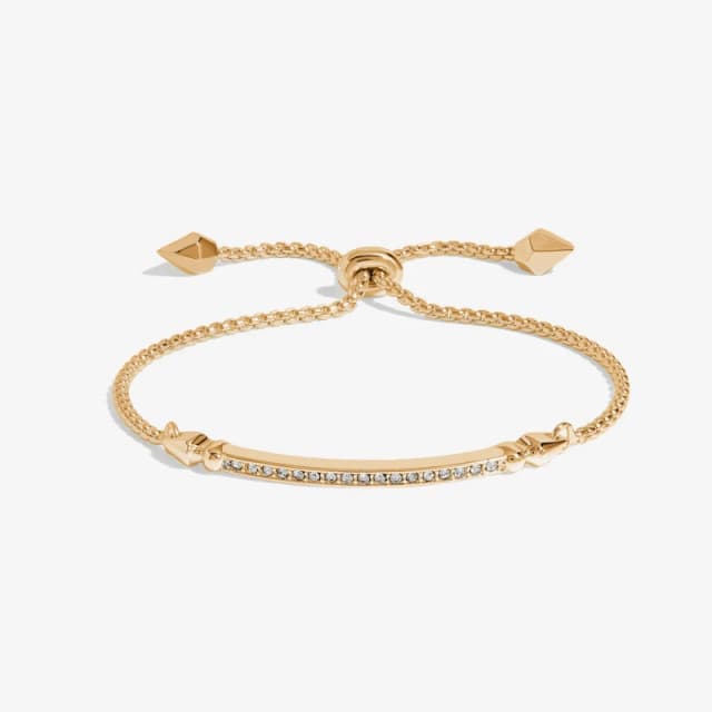 Jon Richard Gold Plated Cubic Zirconia Toggle Bracelet - Gift Boxed Gold female