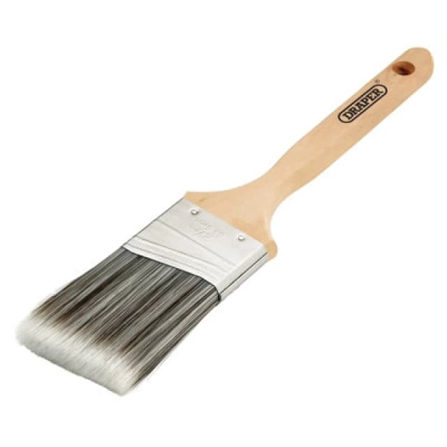 Draper Wooden Handle Synthetic Angled Paint Brush PB-A/WOOD-2.5" Width: 64mm