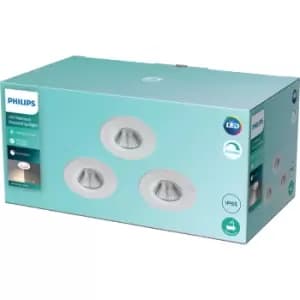 Philips SL261 Dive IP65 Recessed Downlight White 5W Warm White 3pk