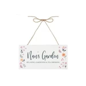 Botanical Nans Garden Hanging Sign