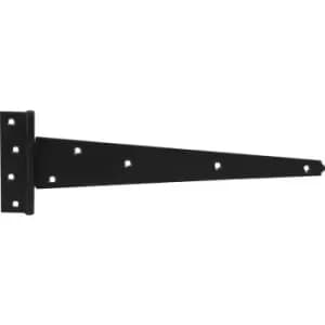 GateMate Medium Tee Hinges 300mm Epoxy (2 Pack) in Black