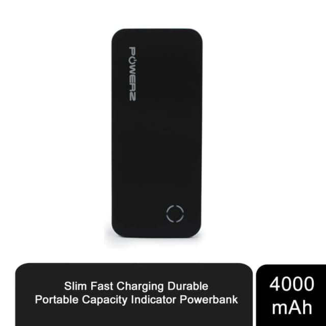 Aquarius Slim Fast Charging Durable Portable Powerbank 4000mAh - Capacity Indicator, High Quality