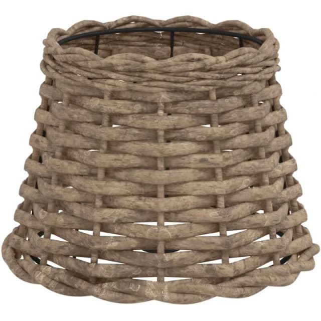 VIDAXL Lamp Shade Brown Ø20x15cm Wicker Vidaxl 8720845803629