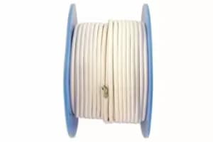 White 3 Core Mains Cable 10 Amp 50m Connect 30674