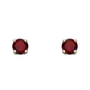 9ct January Garnet 4mm Stud Earrings GE2326