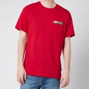 Barbour Mens Durness T-Shirt - Red - L