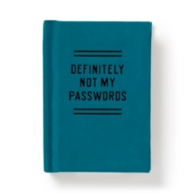 Definitely Not My Passwords - Password Diary. Diary or journal. By Brass Monkey, Galison Books