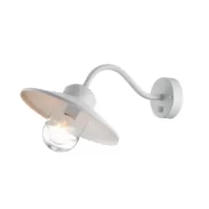Klampenborg Outdoor Dome Wall Lamp White, IP44