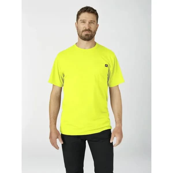 Dickies Mens Pro T Shirt DP1002YBS Colour: Yellow / Black