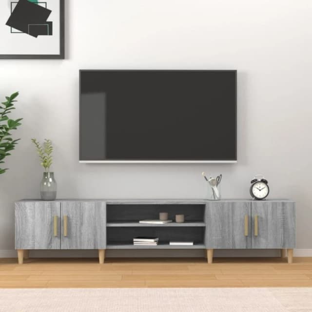 VIDAXL TV Cabinet Grey Sonoma 180x31.5x40cm Engineered Wood Vidaxl 8720845791520