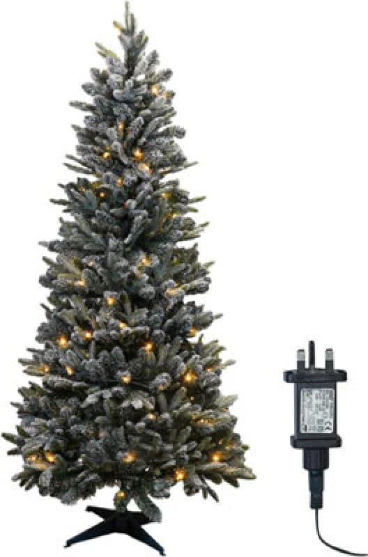 Xmas Haus 1.8M Pre-Lit 100Ww Pop Up Frosty Pine Xmas Tree