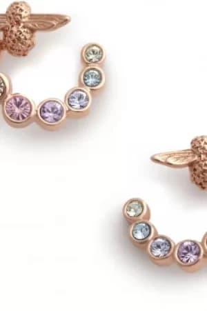 Olivia Burton Jewellery Rainbow Bee Rainbow Bee Swirl Hoop Earrings RG