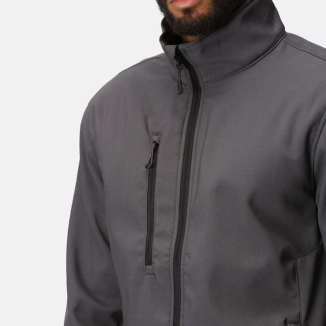 Regatta Mens H/M Softshell Jacket Seal Grey male S