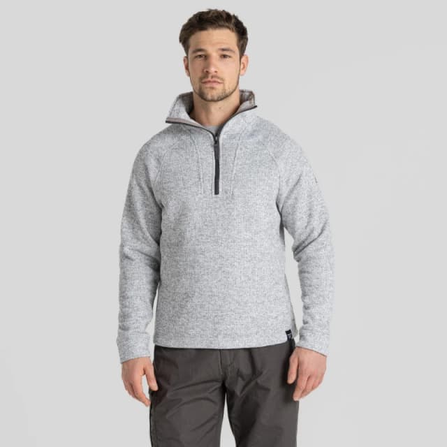 Craghoppers Wole' Half Zip Fleece Pale Grey