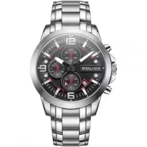 Police Mens Police Stainless Steel Flow PEWJI2194603 - Silver