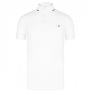 French Connection Tipping Polo Shirt - White