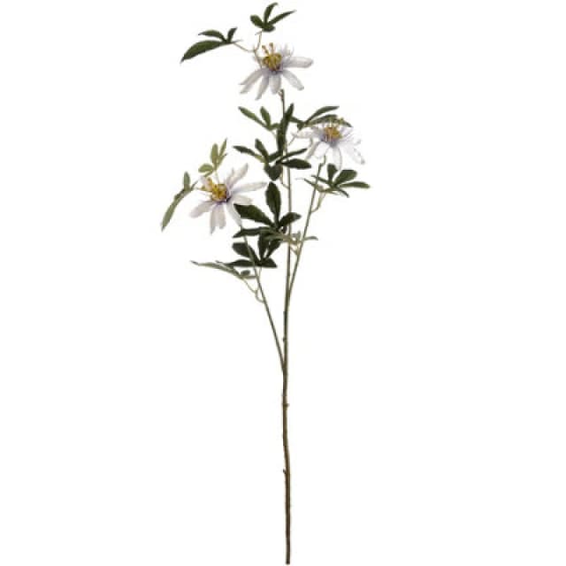 Hill Interiors Artificial Pion Flower Spray White (One Size)