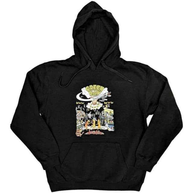 Green Day Mens Dookie Hoodie in Black Size: Small Black Male S