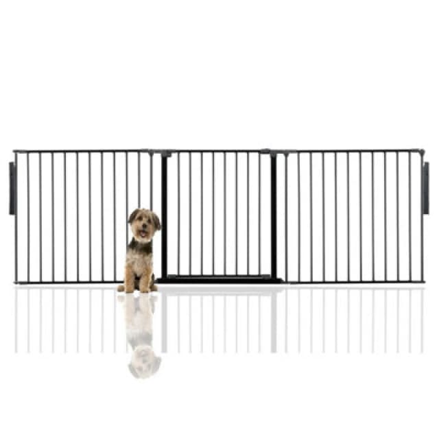 Bettacare Premium Multi Panel Flexible Pet Barrier, Up To 226Cm Wide, Black, 70Cm High