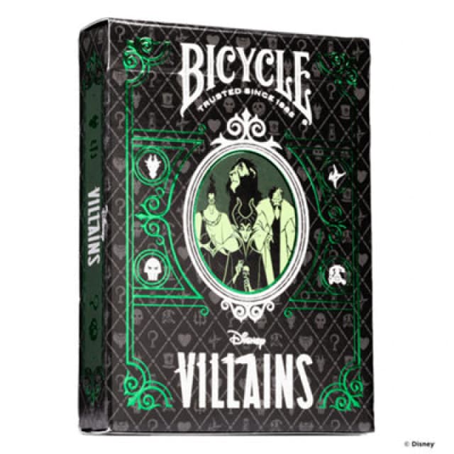Cartamundi Bicycle - Disney: Green & Purple Villains Playing Cards - Brand New And Sealed