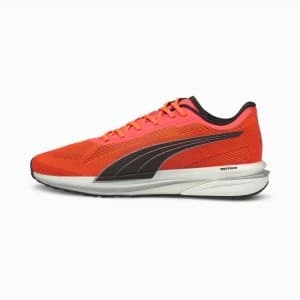 PUMA Velocity Nitro Mens Running Shoes, Lava Blast/Black/Silver Size 9 Shoes