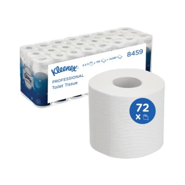 Kleenex 3-Ply Toilet Rolls Toilet Tissue Sheets (72 Pack) 8459