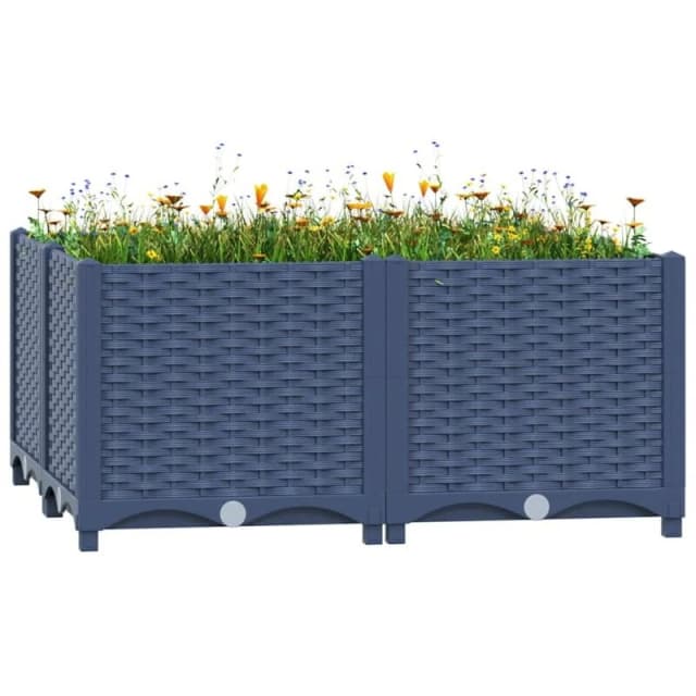 VIDAXL Raised Bed 80x80x38cm Polypropylene Vidaxl 8720286092125